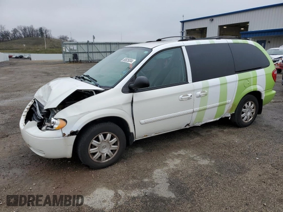2007 Chrysler Town & Country LWB Touring with VIN 2A4GP54L67R302849, listed as a Copart auction lot 80925034 with 120,258 mi miles and Non Repairable. Bid and sale history available at carsss.com. Image 1.