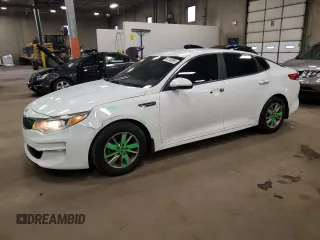 2018 Kia Optima LX with VIN 5XXGT4L31JG242900, listed as a Copart auction lot 54700895 with 110,882 mi miles and Salvage title. Bid and sale history available at DreamBid. Image 1.