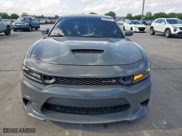 2019 Dodge Charger Scat Pack with VIN 2C3CDXGJ3KH706729, listed as a Copart auction lot 54546255 with 34,484 mi miles and Salvage Title. Bid and sale history available at carsss.com. Image 5.