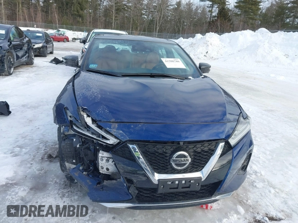 2020 Nissan Maxima Platinum with VIN 1N4AA6FVXLC380903, listed as a IAAI auction lot 41588780 with 44,238 mi miles and . Bid and sale history available at DreamBid. Image 12.
