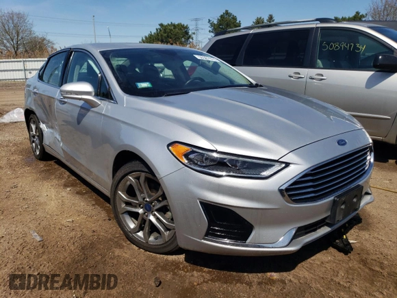 2019 Ford Fusion SEL with VIN 3FA6P0CD5KR253148, listed as a Copart auction lot 50367674 with 44,718 mi miles and Salvage Title. Bid and sale history available at carsss.com. Image 4.
