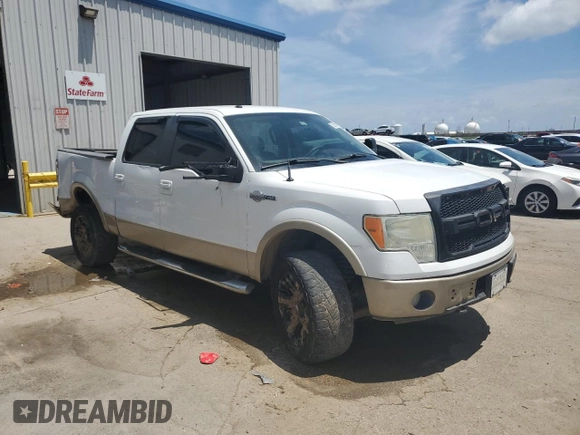 2009 Ford F-150 XL with VIN 1FTPW14VX9KA17124, listed as a Copart auction lot 55144375 with 257,748 mi miles and Salvage title. Bid and sale history available at DreamBid. Image 4.