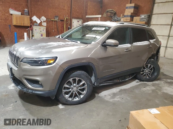 2021 Jeep Cherokee Latitude Lux z VIN 1C4PJMMX9MD122431, wystawiony jako Copart lot #82842834 z przebiegiem 72 284 mil mil oraz Szkoda całkowita • Salvage title. Historia ofert i sprzedaży dostępna na DreamBid. Obrazek 1.