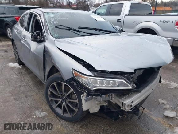 2017 Acura TLX V6 w/Technology Pkg with VIN 19UUB2F52HA007064, listed as a IAAI auction lot 41270624 with 55,509 mi miles. Bid and sale history available at carsss.com. Image 18.