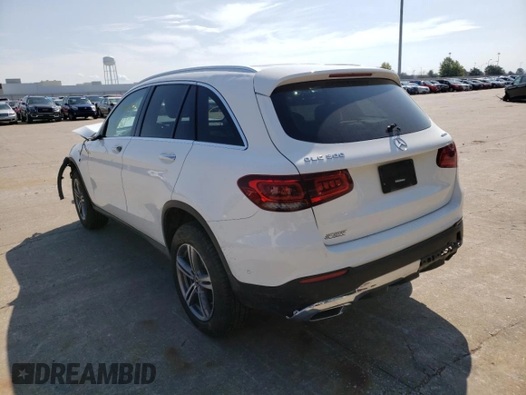 2022 Mercedes-Benz GLC with VIN W1N0G8EB1NV339230, listed as a Copart auction lot 59658922 with 10,314 mi miles. Bid and sale history available at carsss.com. Image 3.
