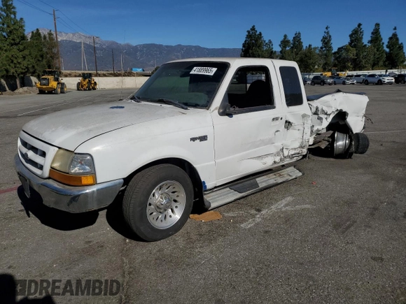 1999 Ford Ranger XLT with VIN 1FTYR14X6XPA45855, listed as a Copart auction lot 41889965 with 221,848 mi miles and Salvage Title. Bid and sale history available at DreamBid. Image 1.