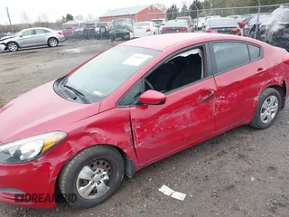 2016 Kia Forte LX with VIN KNAFK4A61G5493891, listed as a IAAI auction lot 41944122 with 100,951 mi miles. Bid and sale history available at carsss.com. Image 6.