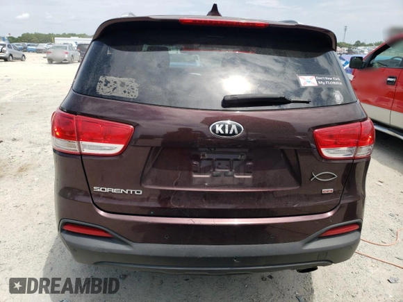 2016 Kia Sorento LX with VIN 5XYPGDA3XGG069826, listed as a Copart auction lot 54824995 with 129,914 mi miles and Salvage Title. Bid and sale history available at DreamBid. Image 6.