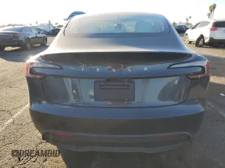 2025 Tesla Model 3 Long Range with VIN 5YJ3E1EA4SF887547, listed as a Copart auction lot 85526184 with 2,506 mi miles and Salvage title. Bid and sale history available at DreamBid. Image 6.