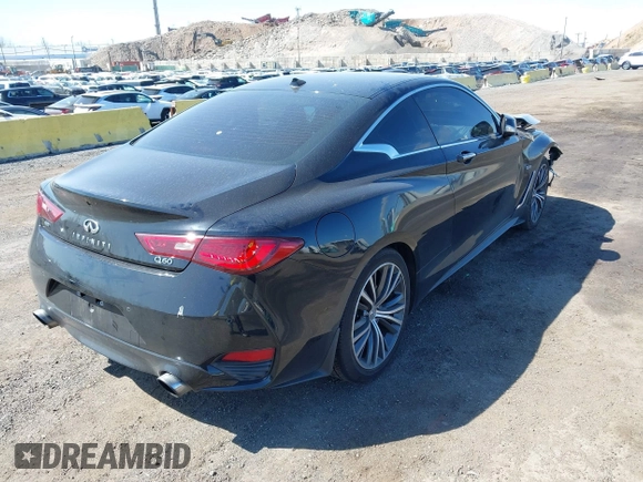 2019 Infiniti Q60 Luxe with VIN JN1EV7EL4KM290776, listed as a IAAI auction lot 42047865 with 33,926 mi miles and . Bid and sale history available at carsss.com. Image 4.