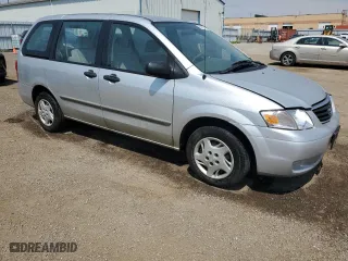 2001 Mazda MPV DX with VIN JM3LW28G710175928, listed as a Copart auction lot 60869414 with 153,080 mi miles and Salvage Title. Bid and sale history available at carsss.com. Image 4.