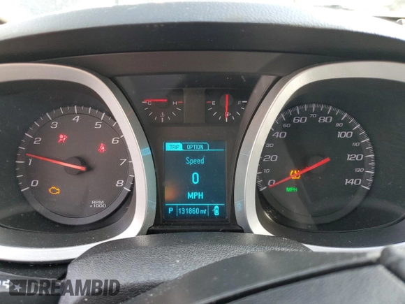 2013 Chevrolet Equinox LT z VIN 2GNALPEK2D6426713, wystawiony jako Copart lot #55976745 z przebiegiem 131 860 mil mil oraz Szkoda całkowita • Salvage title. Historia ofert i sprzedaży dostępna na DreamBid. Obrazek 9.