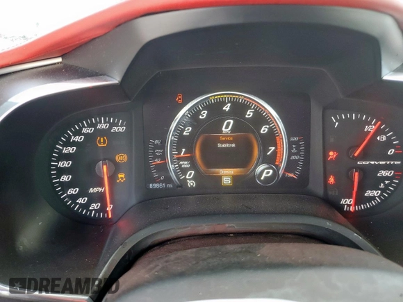 2014 Chevrolet Corvette Z51 3LT z VIN 1G1YM2D73E5131825, wystawiony jako Copart lot #58187765 z przebiegiem 89 861 mil mil oraz Szkoda całkowita • Salvage title. Historia ofert i sprzedaży dostępna na DreamBid. Obrazek 9.