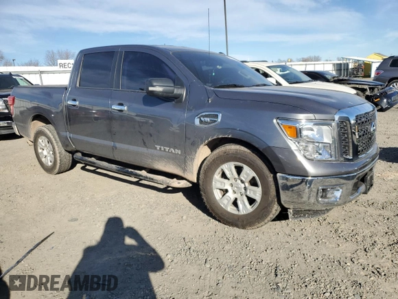 2017 Nissan Titan SV with VIN 1N6AA1EK4HN546507, listed as a Copart auction lot 88555005 with 92,276 mi miles and Salvage title. Bid and sale history available at DreamBid. Image 4.