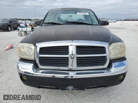 2005 Dodge Dakota SLT with VIN 1D7HE48N05S335725, listed as a Copart auction lot 89332925 with 190,520 mi miles and Clean Title. Bid and sale history available at DreamBid. Image 5.