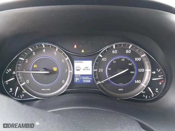 2014 Infiniti QX80 with VIN JN8AZ2NFXE9555130, listed as a IAAI auction lot 41661862 with 119,409 mi miles. Bid and sale history available at carsss.com. Image 7.