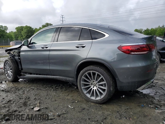 2021 Mercedes-Benz GLC 300 with VIN W1N0J8EB6MF919745, listed as a Copart auction lot 56663705 with 23,834 mi miles and Salvage title. Bid and sale history available at DreamBid. Image 2.