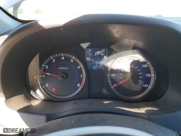 2015 Hyundai Accent GS with VIN KMHCT5AE9FU205969, listed as a Copart auction lot 46848095 with 93,147 mi miles and Salvage Title. Bid and sale history available at carsss.com. Image 9.