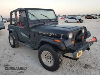 1992 Jeep Wrangler with VIN 2J4FY29SXNJ554171, listed as a Copart auction lot 77655294 with 115,494 mi miles and Salvage Title. Bid and sale history available at carsss.com. Image 4.