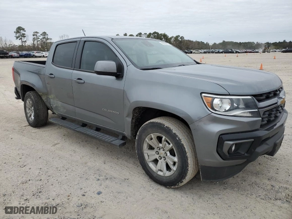 2022 Chevrolet Colorado 2WD LT with VIN 1GCGSCEN6N1169634, listed as a Copart auction lot 89356825 with 44,409 mi miles and Salvage Title. Bid and sale history available at carsss.com. Image 4.