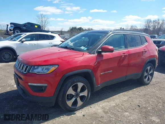 2018 Jeep Compass Altitude with VIN 3C4NJDBBXJT101043, listed as a IAAI auction lot 41937293 with 80,439 mi miles and . Bid and sale history available at carsss.com. Image 18.
