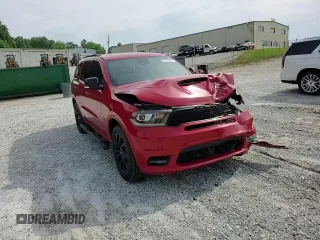 2019 Dodge Durango GT Plus with VIN 1C4RDJDG2KC633772, listed as a Copart auction lot 56954625 with 76,799 mi miles and Salvage title. Bid and sale history available at DreamBid. Image 14.