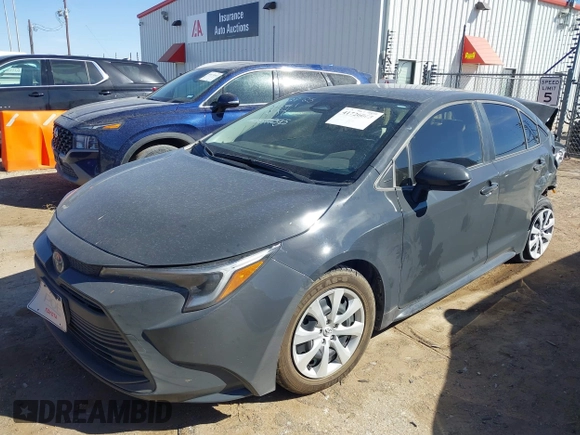 2023 Toyota Corolla Hybrid LE with VIN JTDBCMFE1P3020714, listed as a IAAI auction lot 41726065 with 28,539 mi miles. Bid and sale history available at carsss.com. Image 2.