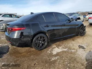 2021 Alfa Romeo Giulia with VIN ZARFANANXM7648317, listed as a Copart auction lot 41438535 with 0 mi miles and Salvage Title. Bid and sale history available at carsss.com. Image 3.