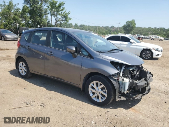 2018 Nissan Note SV with VIN 3N1CE2CPXJL361357, listed as a Copart auction lot 61531015 with 28,324 mi miles and Salvage title. Bid and sale history available at DreamBid. Image 4.