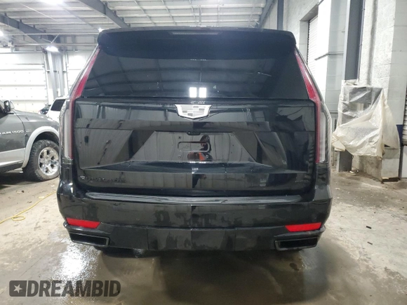 2024 Cadillac Escalade 4WD Sport with VIN 1GYS4FKL4RR310968, listed as a Copart auction lot 48261475 with 5,389 mi miles and Salvage title. Bid and sale history available at DreamBid. Image 6.