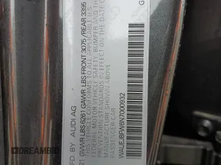 2022 Audi e-tron GT Prestige z VIN WAUEJBFW6N7000932, wystawiony jako Copart lot #47444025 z przebiegiem 35 614 mil mil oraz Szkoda całkowita • Salvage title. Historia ofert i sprzedaży dostępna na DreamBid. Obrazek 13.