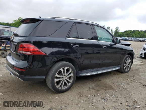 2016 Mercedes-Benz GLE 350 with VIN 4JGDA5HB5GA650427, listed as a Copart auction lot 59327985 with 158,669 mi miles and Salvage title. Bid and sale history available at DreamBid. Image 3.