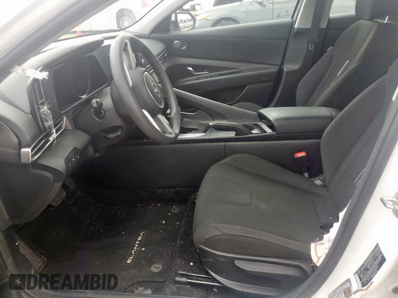 2023 Hyundai Elantra SEL with VIN 5NPLM4AG1PH092057, listed as a Copart auction lot 58759815 with 52,561 mi miles and Salvage title. Bid and sale history available at DreamBid. Image 7.
