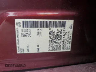 2016 Nissan Maxima SV with VIN 1N4AA6AP8GC432995, listed as a Copart auction lot 58431485 with 128,386 mi miles and Salvage title. Bid and sale history available at DreamBid. Image 12.