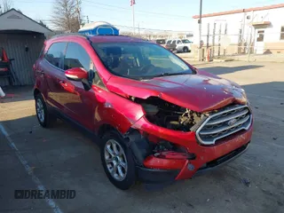 2021 Ford EcoSport SE with VIN MAJ3S2GE4MC439796, listed as a IAAI auction lot 41238032 with 59,028 mi miles and . Bid and sale history available at DreamBid. Image 1.