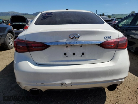 2020 Infiniti Q50 Luxe с VIN JN1EV7AP0LM206642, выставлен на аукционе Copart как лот 50543685 с пробегом 76 405 миль миль и Списание • Salvage title. История ставок и продаж доступна на DreamBid. Изображение 6.