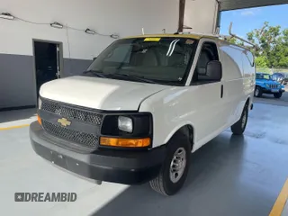 2015 Chevrolet Express Cargo with VIN 1GCWGFCF5F1172987, listed as a IAAI auction lot 42775101 with 159,466 mi miles and . Bid and sale history available at DreamBid. Image 2.