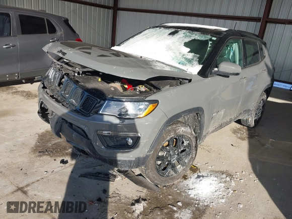 2021 Jeep Compass Sport with VIN 3C4NJDAB2MT591242, listed as a IAAI auction lot 41397874 with 64,653 mi miles and . Bid and sale history available at DreamBid. Image 17.
