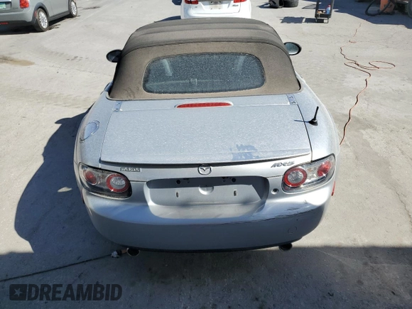 2007 Mazda MX-5 Miata Sport with VIN JM1NC25F470128936, listed as a Copart auction lot 45424585 with 123,910 mi miles and Salvage title. Bid and sale history available at DreamBid. Image 10.
