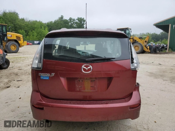 2009 Mazda 5 Sport with VIN JM1CR29L590328488, listed as a Copart auction lot 64696654 with Not Provided miles and Salvage Title. Bid and sale history available at DreamBid. Image 6.