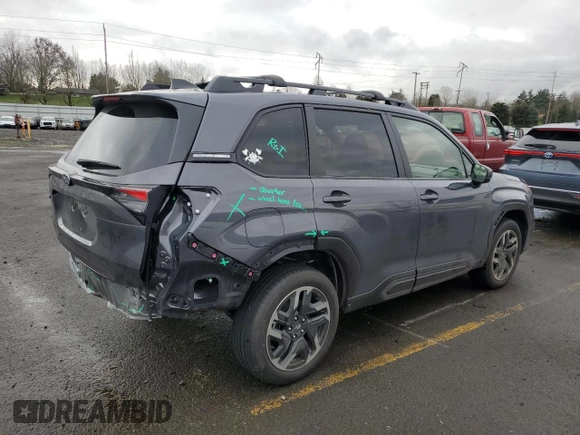 2025 Subaru Forester Limited with VIN JF2SLDRC9SH437747, listed as a Copart auction lot 85094294 with 3,129 mi miles and Salvage Title. Bid and sale history available at carsss.com. Image 3.