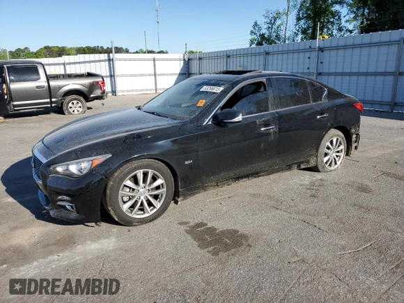 2017 Infiniti Q50 Premium z VIN JN1EV7AP9HM737748, wystawiony jako Copart lot #53266615 z przebiegiem 117 489 mil mil oraz Szkoda całkowita • Salvage title. Historia ofert i sprzedaży dostępna na DreamBid. Obrazek 1.