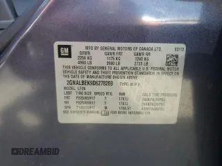 2013 Chevrolet Equinox LS with VIN 2GNALBEK9D6278269, listed as a Copart auction lot 54187555 with 163,775 mi miles and Salvage Title. Bid and sale history available at DreamBid. Image 13.