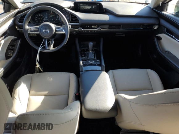 2022 Mazda 3 Carbon Edition with VIN 3MZBPACL0NM318377, listed as a Copart auction lot 50489375 with 47,326 mi miles and Salvage title. Bid and sale history available at DreamBid. Image 8.