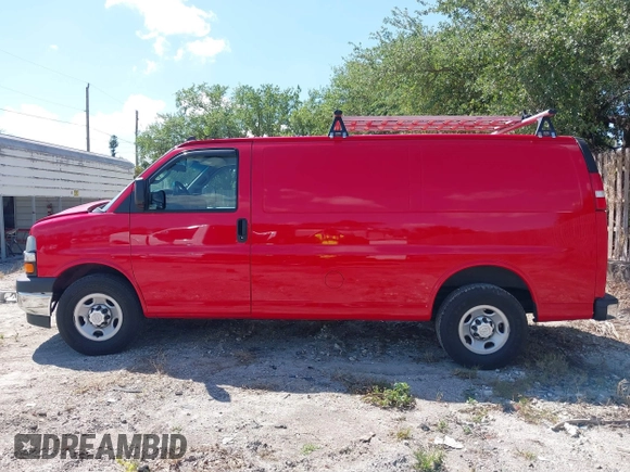 2017 Chevrolet Express Cargo Van with VIN 1GCWGAFG3H1350048, listed as a IAAI auction lot 41881164 with 115,430 mi miles. Bid and sale history available at carsss.com. Image 15.