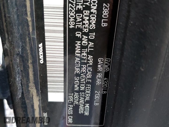 2007 Volvo S40 2.4L with VIN YV1MS382X72290484, listed as a Copart auction lot 48162045 with Not Provided miles and Salvage Title. Bid and sale history available at carsss.com. Image 13.