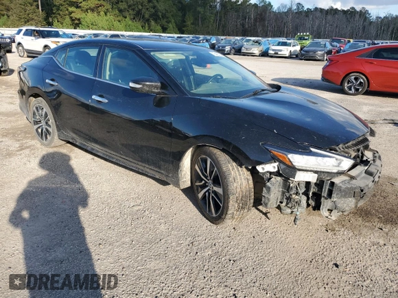 2021 Nissan Maxima SV with VIN 1N4AA6CV4MC507800, listed as a Copart auction lot 48749595 with 82,037 mi miles and Salvage Title. Bid and sale history available at DreamBid. Image 4.