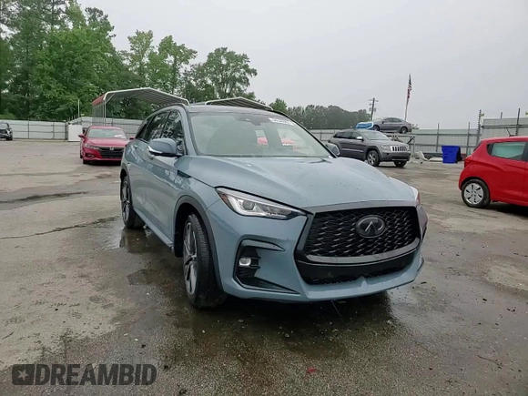 2024 Infiniti QX50 Sport with VIN 3PCAJ5FA0RF102170, listed as a Copart auction lot 58338065 with 10,871 mi miles and Salvage title. Bid and sale history available at DreamBid. Image 14.