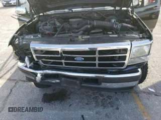 1996 Ford F-150 with VIN 1FTEX14H4TKA07291, listed as a Copart auction lot 81638984 with 176,258 mi miles and Salvage Title. Bid and sale history available at carsss.com. Image 12.