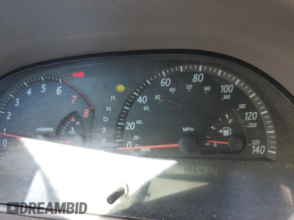 2004 Toyota Camry LE with VIN 4T1BF30K24U569209, listed as a Copart auction lot 66181644 with 186,412 mi miles and Salvage Title. Bid and sale history available at carsss.com. Image 9.